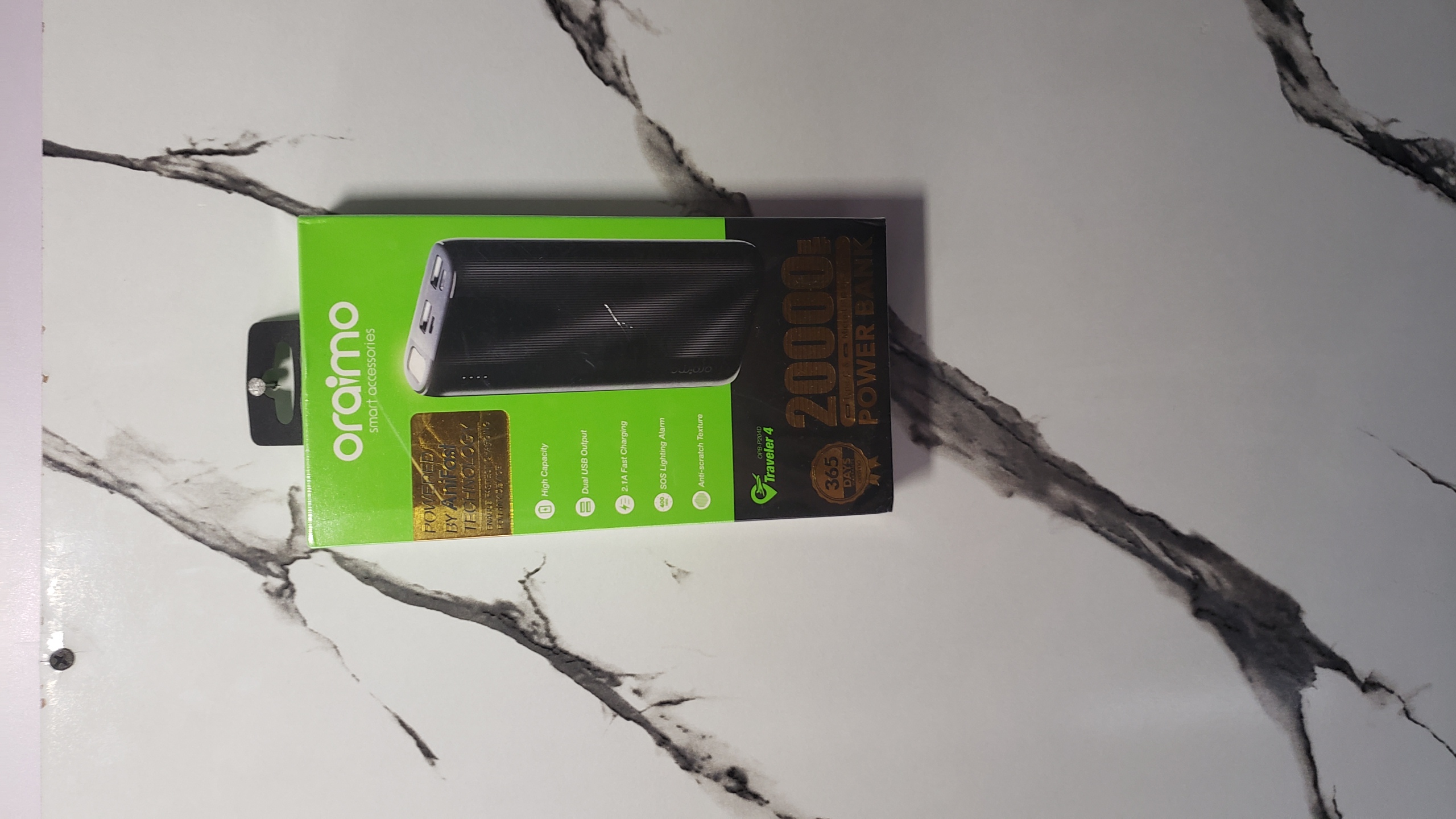 Oraimo 2000mah  powerbank non type c output