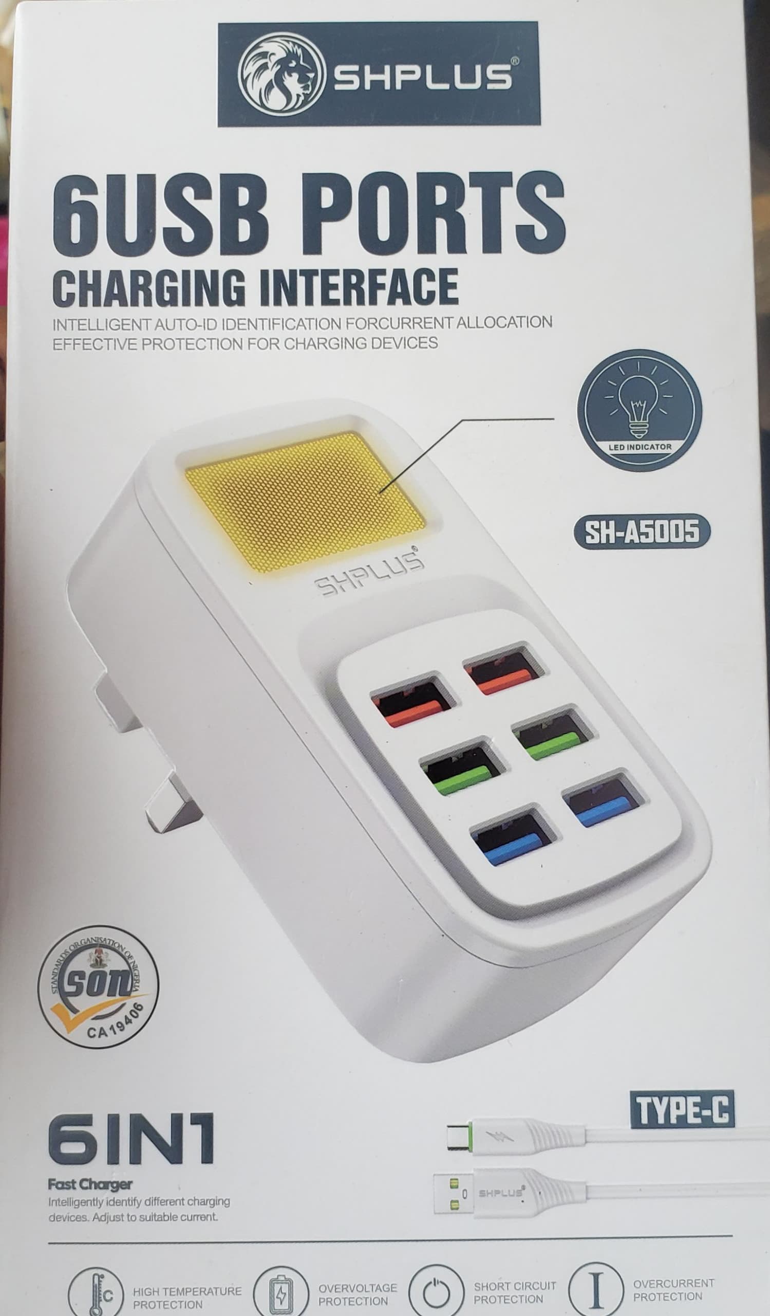 SHUPLUS 6USB  PORTS CHARGER