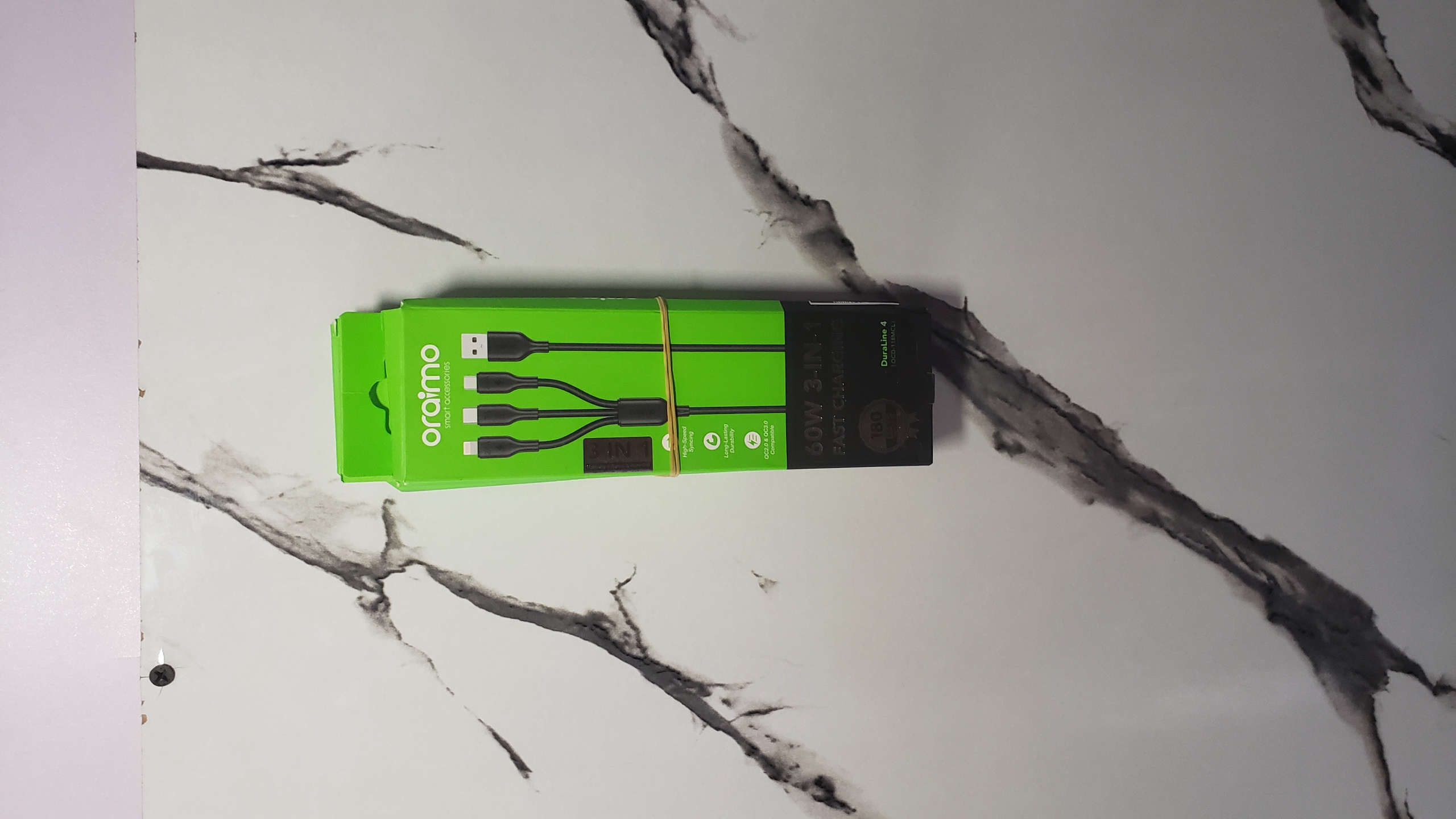 Oraimo 3 in 1 60w fast charging cable 