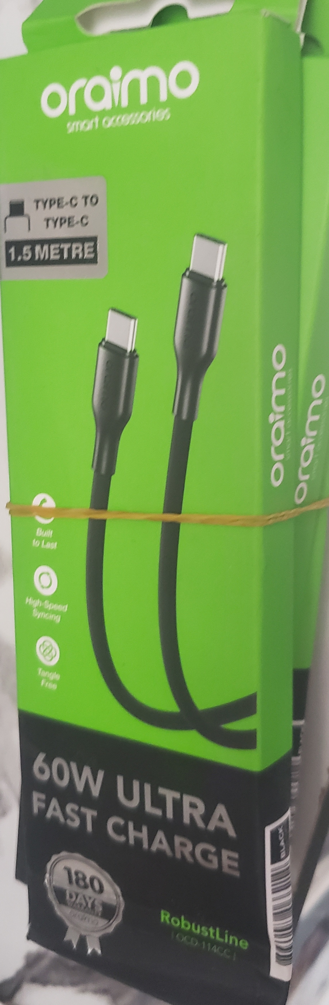 Oraimo type c to c 1.5 metre cable